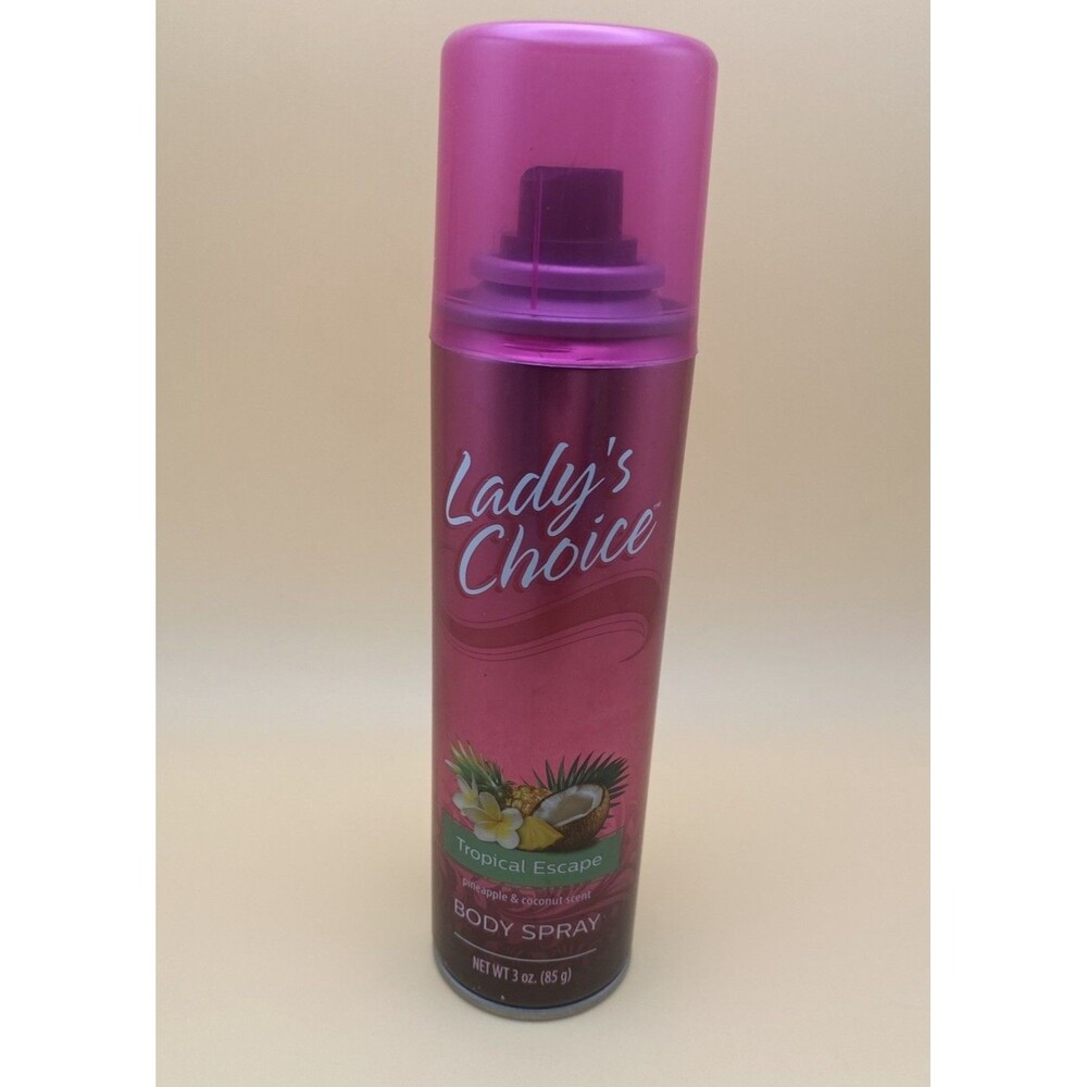 Lady’s Choice Tropical Escape Body Spray 3 oz Pineapple & Coconut Scent NEW